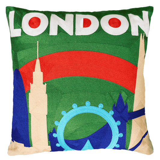 London Big Ben Art Needlepoint Cushion - The Pillow Drop - Art Fever