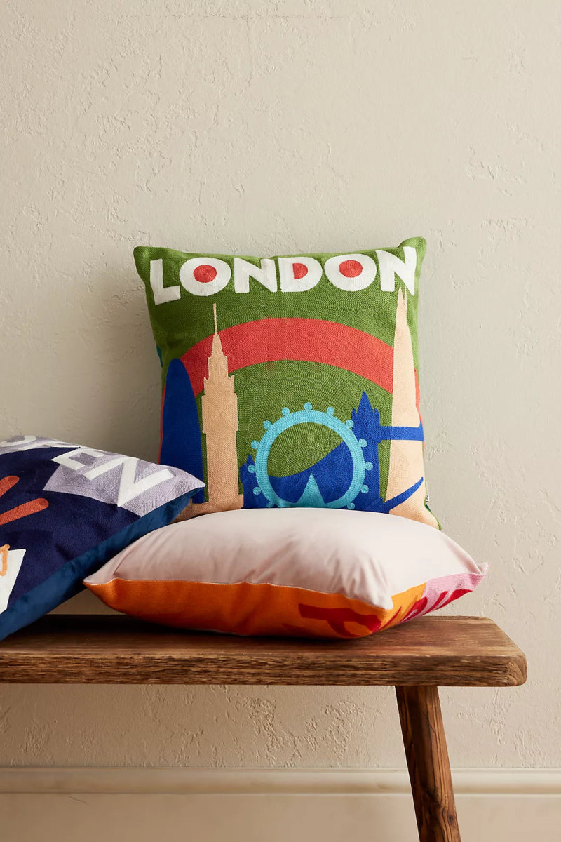 London Big Ben Art Needlepoint Cushion - The Pillow Drop - Art Fever