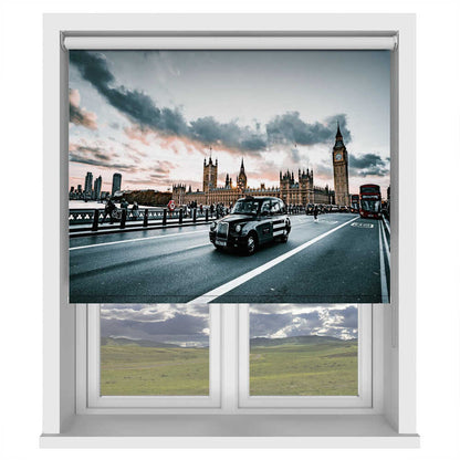 London Westminster & Black Cab Printed Roller Blind - 1X3161733 - Art Fever - Art Fever
