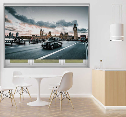 London Westminster & Black Cab Printed Roller Blind - 1X3161733 - Art Fever - Art Fever