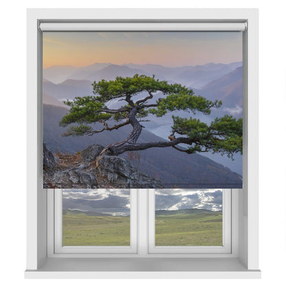 Lonely Tree Among the Mountains Printed Picture Photo Roller Blind - 1X1677102 - Art Fever - Art Fever