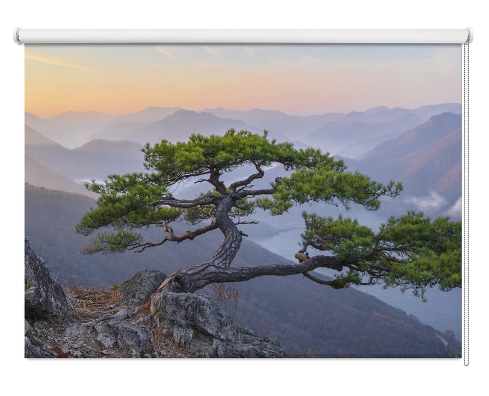 Lonely Tree Among the Mountains Printed Picture Photo Roller Blind - 1X1677102 - Art Fever - Art Fever