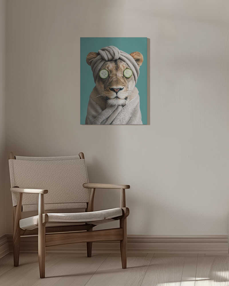 Luxury Lioness Canvas Print Wall Art 1X3063051 - ART FEVER - Art Fever