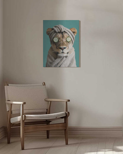Luxury Lioness Canvas Print Wall Art 1X3063051 - ART FEVER - Art Fever