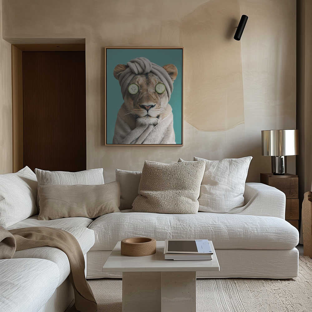 Luxury Lioness Canvas Print Wall Art 1X3063051 - ART FEVER - Art Fever