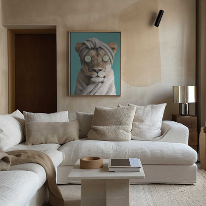Luxury Lioness Canvas Print Wall Art 1X3063051 - ART FEVER - Art Fever