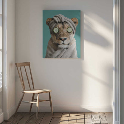 Luxury Lioness Canvas Print Wall Art 1X3063051 - ART FEVER - Art Fever