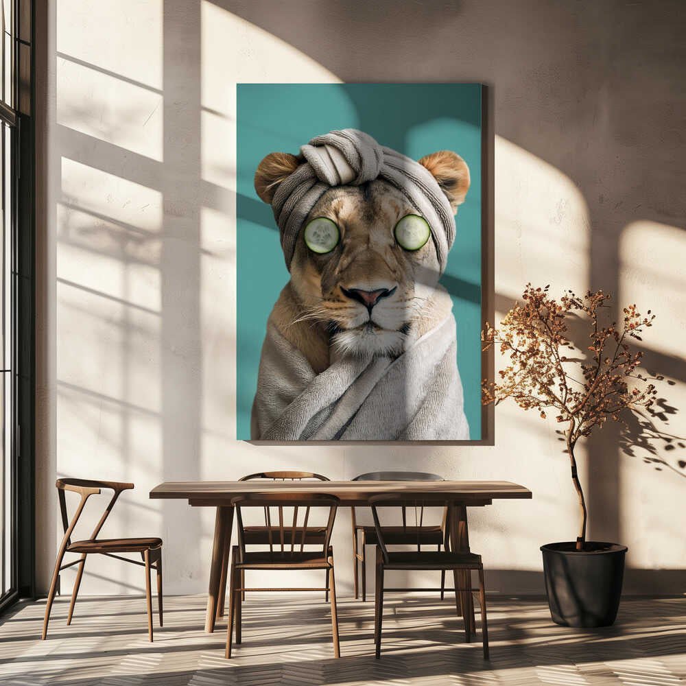Luxury Lioness Canvas Print Wall Art 1X3063051 - ART FEVER - Art Fever