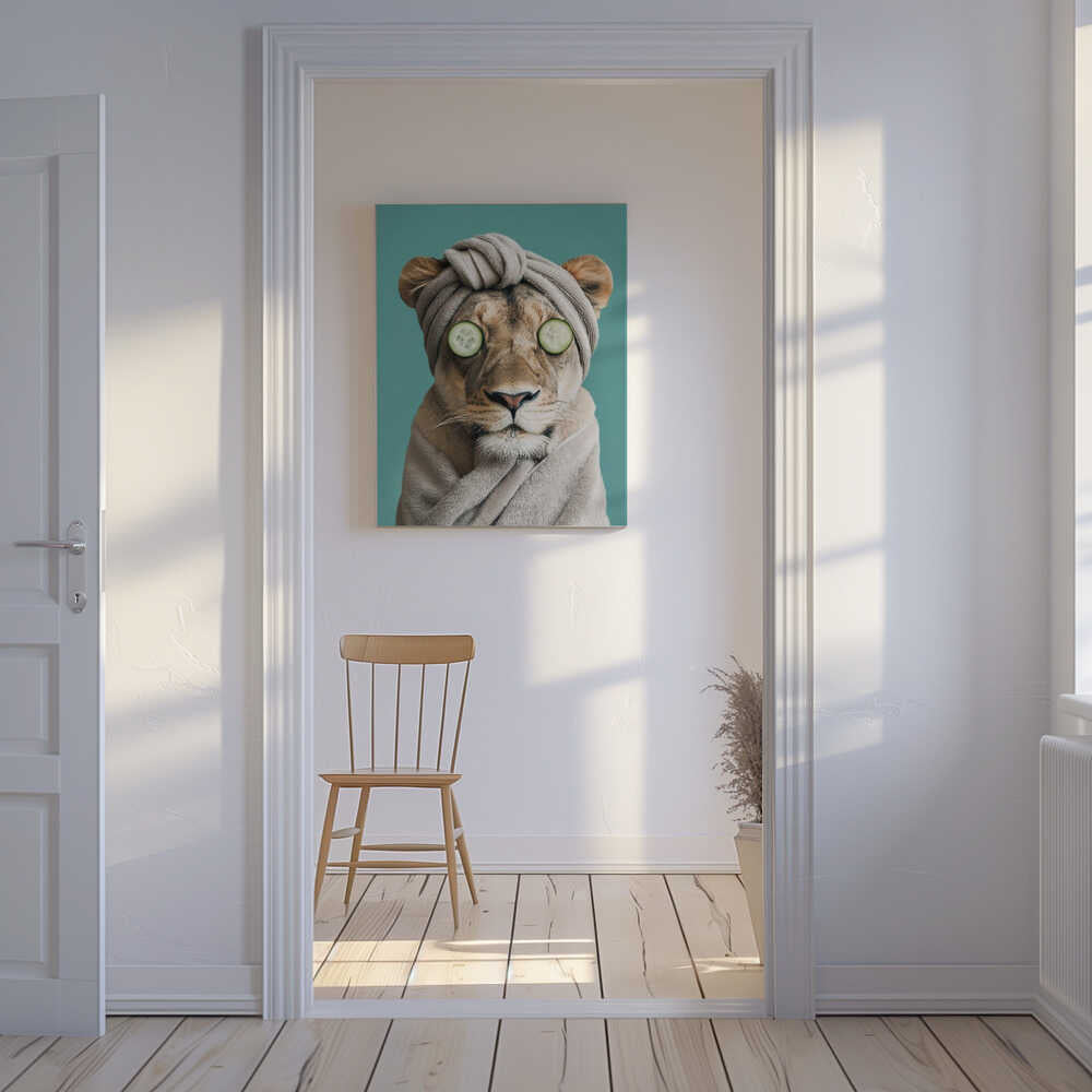 Luxury Lioness Canvas Print Wall Art 1X3063051 - ART FEVER - Art Fever