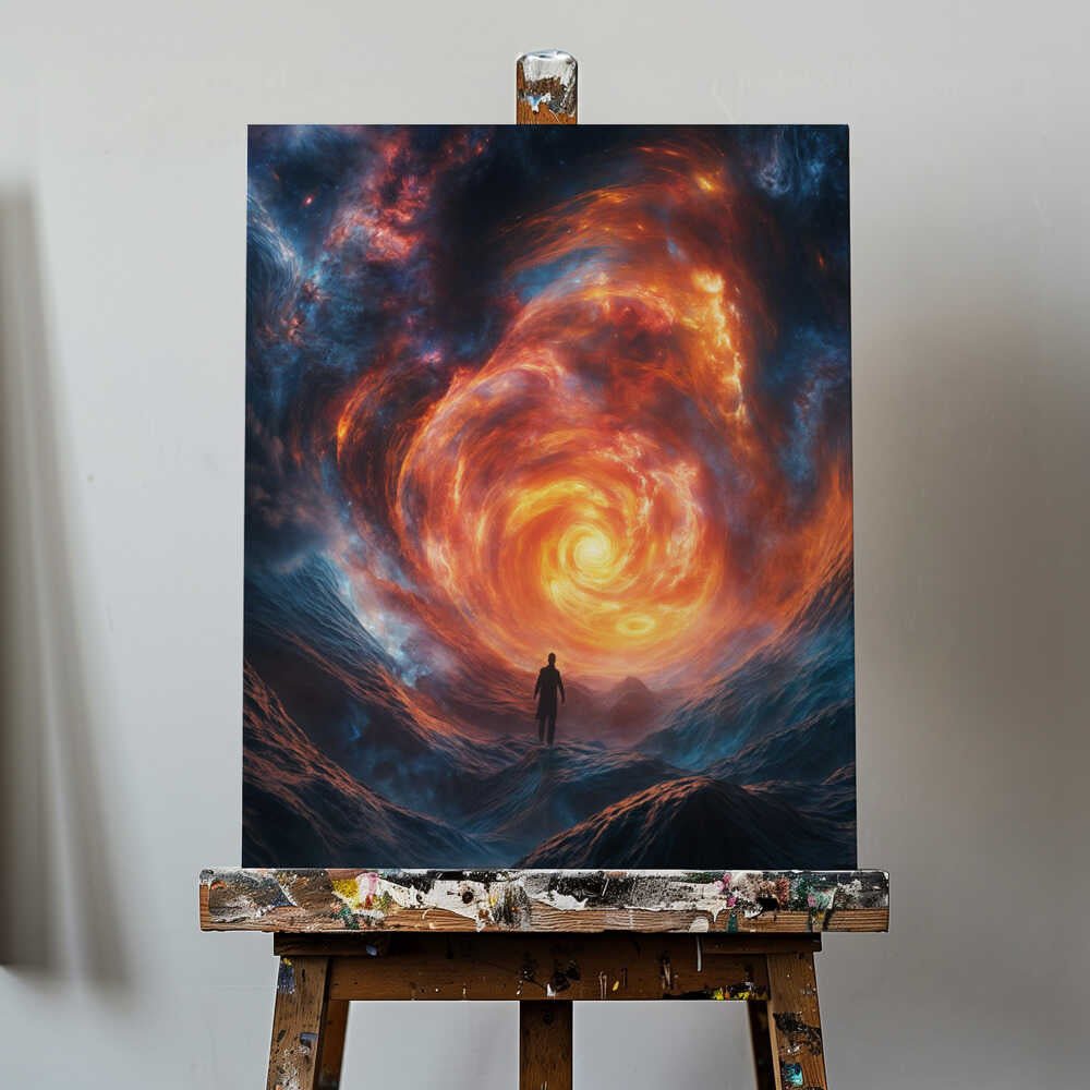 Magical Galaxy Portal Canvas Print Wall Art 1X2973615 - ART FEVER - Art Fever