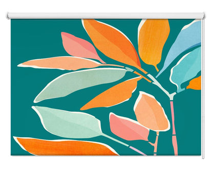 Magical Teal Rainbow Forest Printed Picture Photo Roller Blind - 1X2675646 - Art Fever - Art Fever