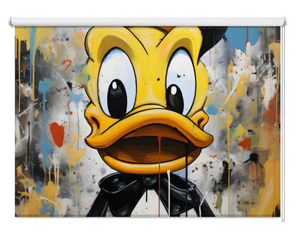 Street Art Duck Colour Burst Printed Picture Photo Roller Blind - 1X2794117