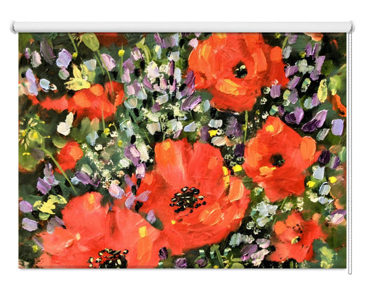 Poppy Garden 2 Printed Picture Photo Roller Blind - 1X2853619