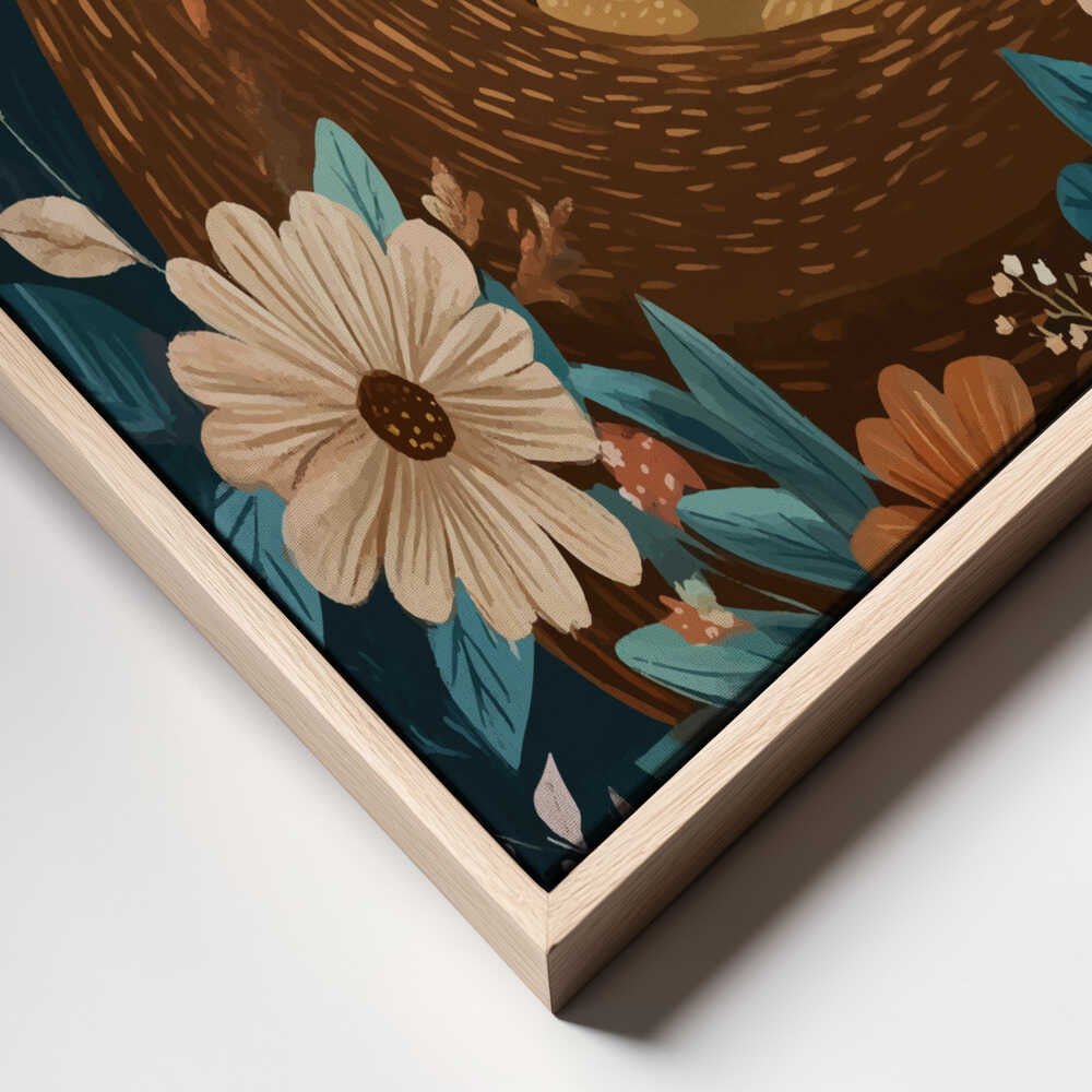 Mama Bear With Cub Canvas Print Wall Art 1X2895825 - ART FEVER - Art Fever