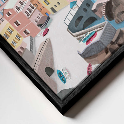 Manarola, Italy by Artist Carla Daly Canvas Print Wall Art 1X2897668 - ART FEVER - Art Fever