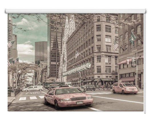 MANHATTAN 5th Avenue | urban vintage New York style Printed Picture Photo Roller Blind - 1X2727783 - Pictufy - Art Fever