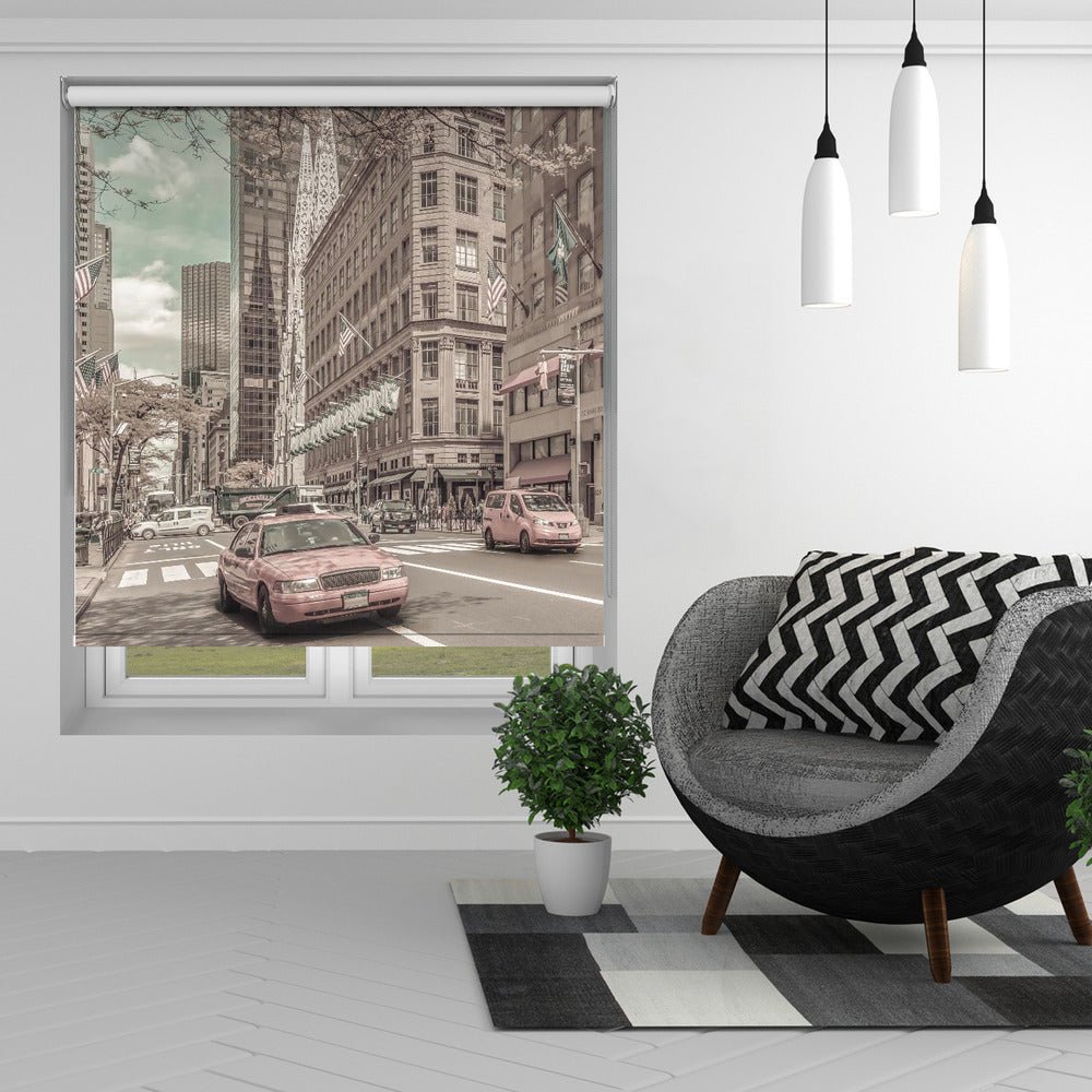 MANHATTAN 5th Avenue | urban vintage New York style Printed Picture Photo Roller Blind - 1X2727783 - Pictufy - Art Fever