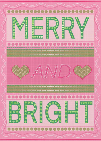 Merry and Bright Christmas Canvas Print Wall Art 1X3308377 - ART FEVER - Art Fever