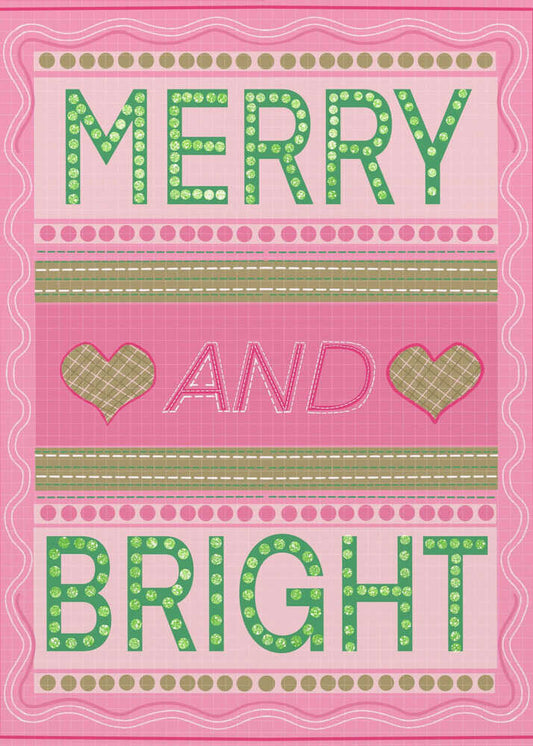 Merry and Bright Christmas Canvas Print Wall Art 1X3308377 - ART FEVER - Art Fever