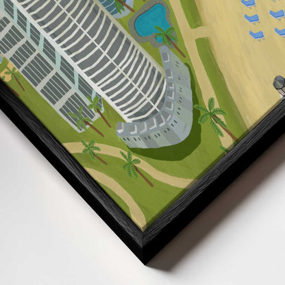 Miami Beach, Florida, USA by Artist Carla Daly Canvas Print Wall Art 1X2896645 - ART FEVER - Art Fever