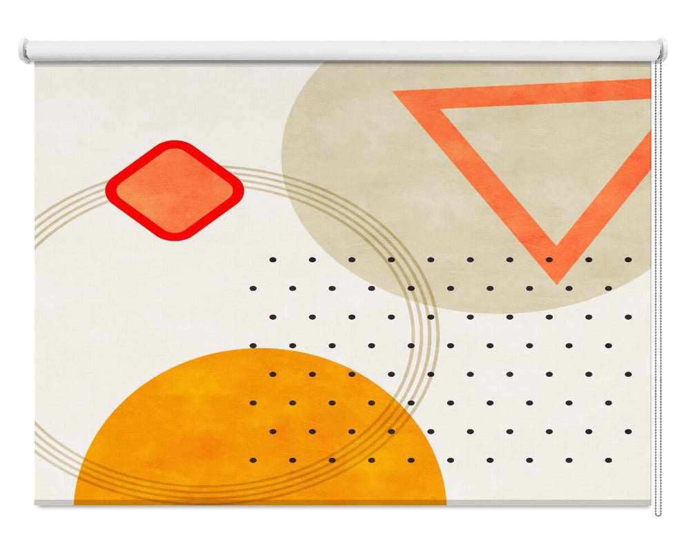 Mid Bauhaus Geometry 3 Printed Picture Photo Roller Blind - 1X2552927 - Art Fever - Art Fever