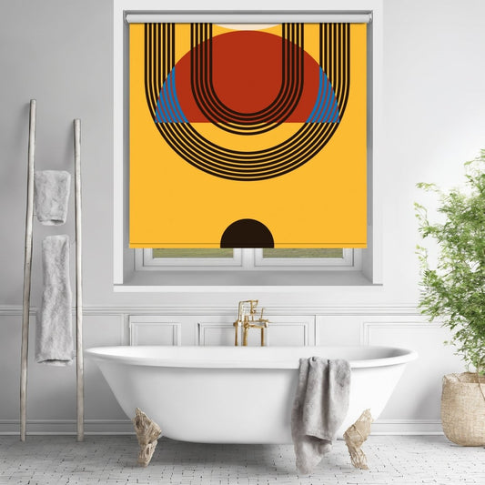 Minimalist Geometric Retro Abstract Printed Picture Photo Roller Blind - RB1441 - Art Fever - Art Fever