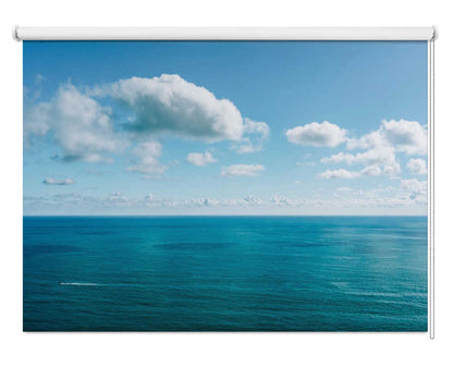 Minimalist Turquoise Ocean Seascape Printed Roller Blind - 1X2758439 - Art Fever - Art Fever