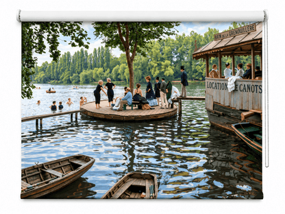 Monet - La Grenouillère Reimagined Printed Picture Roller Blind - RB1504 - Art Fever - Art Fever