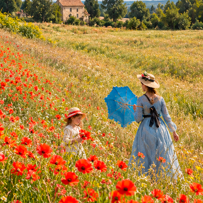Monet – Poppy Field Reimagined Printed Picture Roller Blind - RB1501 - Art Fever - Art Fever