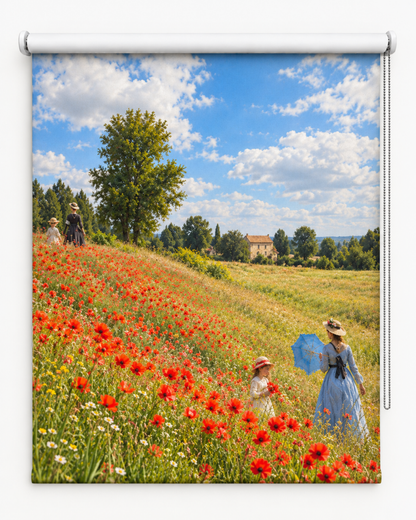 Monet – Poppy Field Reimagined Printed Picture Roller Blind - RB1501 - Art Fever - Art Fever