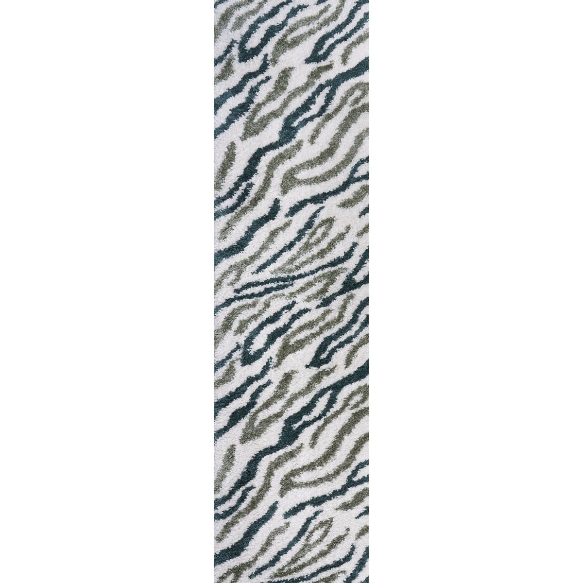 Moodi Shaggy Green Nyra Rug - The Rugs - Art Fever