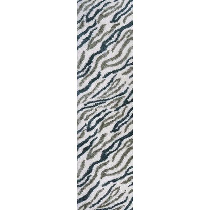 Moodi Shaggy Green Nyra Rug - The Rugs - Art Fever