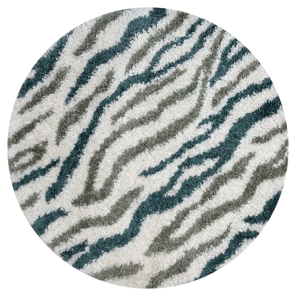 Moodi Shaggy Green Nyra Rug - The Rugs - Art Fever