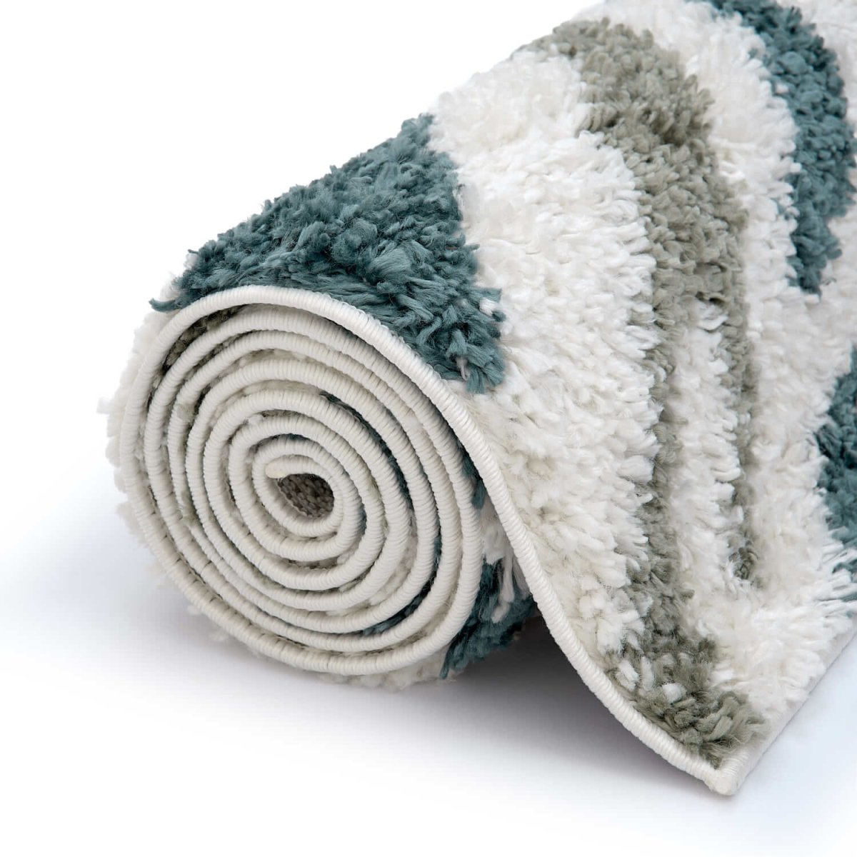 Moodi Shaggy Green Nyra Rug - The Rugs - Art Fever