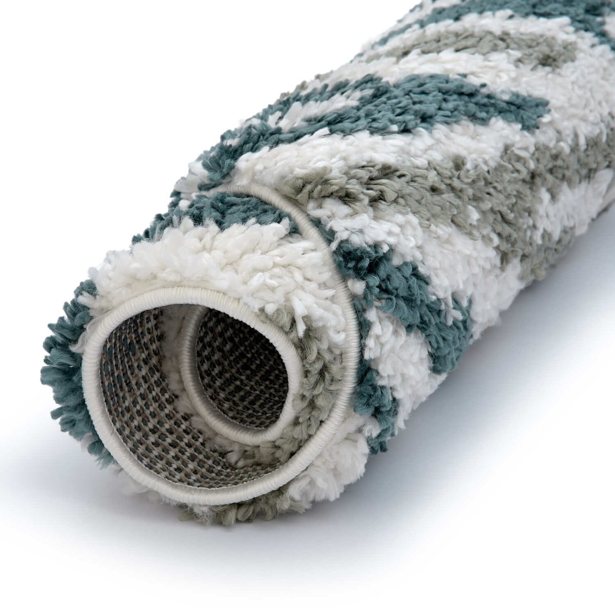 Moodi Shaggy Green Nyra Rug - The Rugs - Art Fever