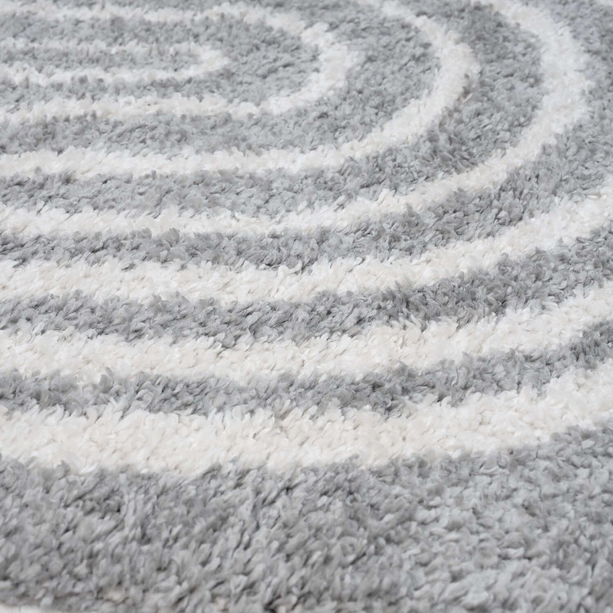 Moodi Shaggy Grey Echo Rug - The Rugs - Art Fever