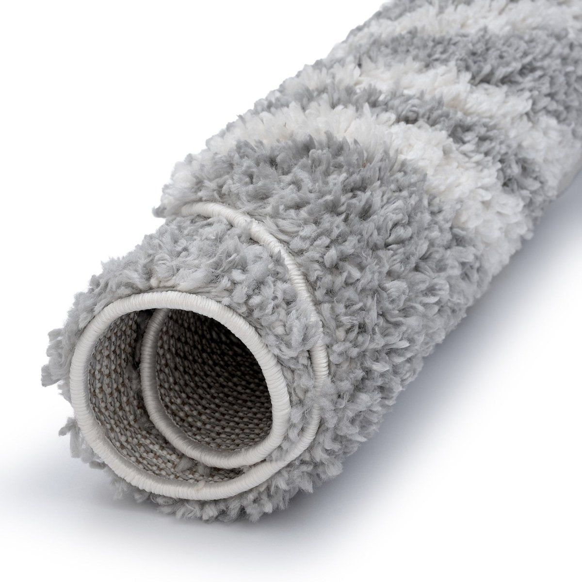 Moodi Shaggy Grey Echo Rug - The Rugs - Art Fever