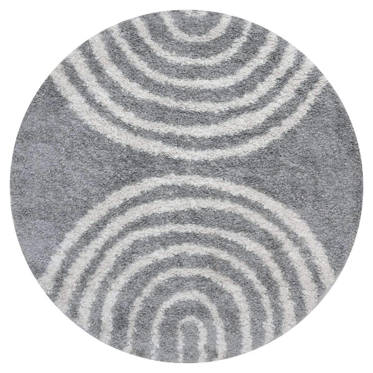 Moodi Shaggy Grey Echo Rug - The Rugs - Art Fever