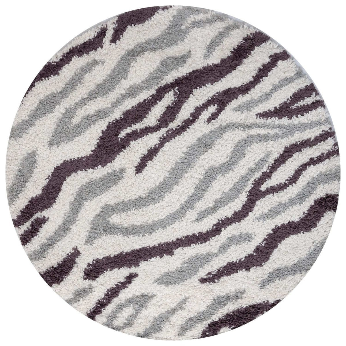Moodi Shaggy Grey/Purple Mauvine Rug - The Rugs - Art Fever