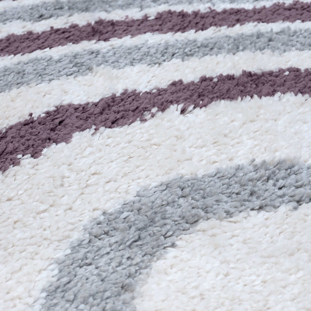 Moodi Shaggy Grey/Purple Smokeberry Rug - The Rugs - Art Fever