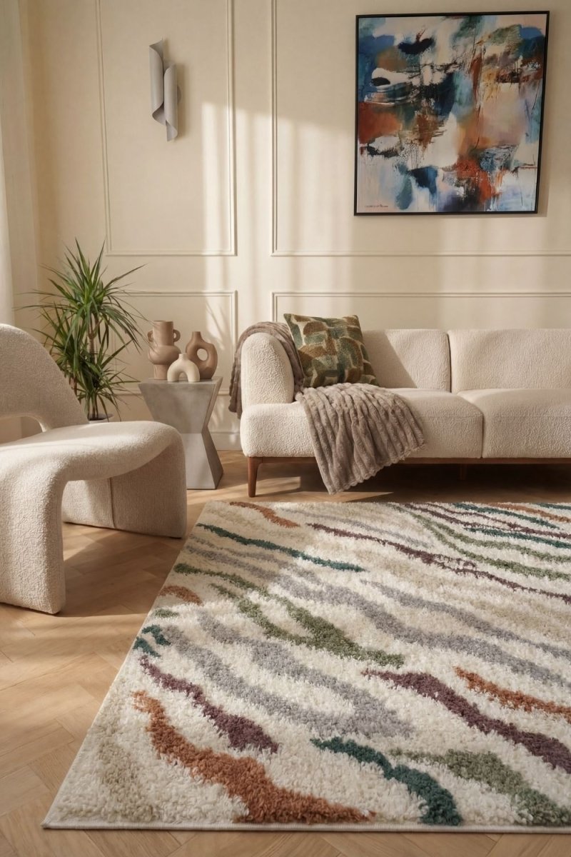 Moodi Shaggy Multicolour Tidecrest Rug - The Rugs - Art Fever