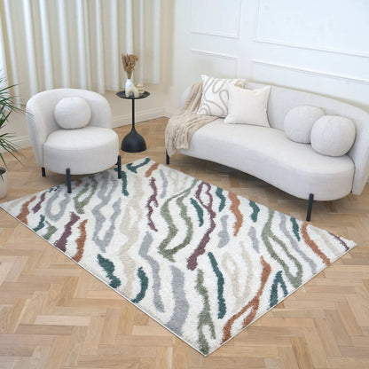 Moodi Shaggy Multicolour Tidecrest Rug - The Rugs - Art Fever