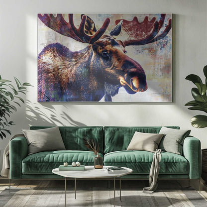 Moose Canvas Print Wall Art 1X2745338 - ART FEVER - Art Fever