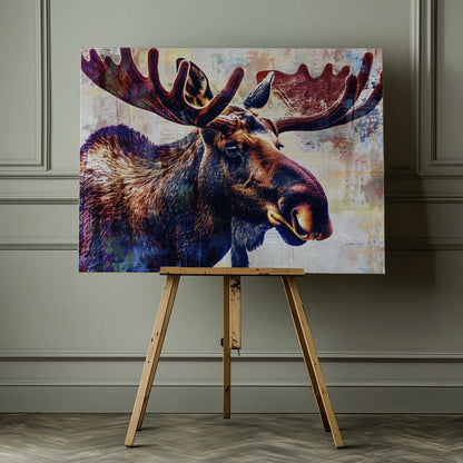 Moose Canvas Print Wall Art 1X2745338 - ART FEVER - Art Fever