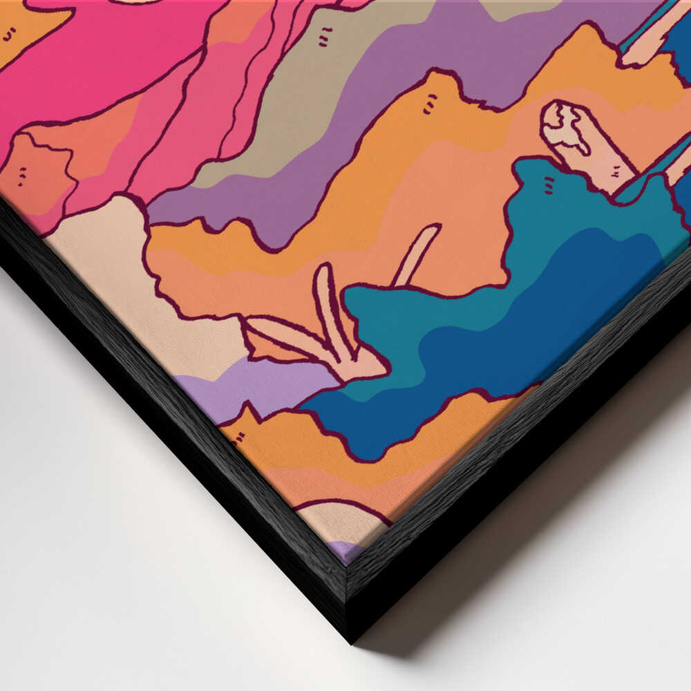 Morning in the mountains Canvas Print Wall Art 1X2891033 - ART FEVER - Art Fever