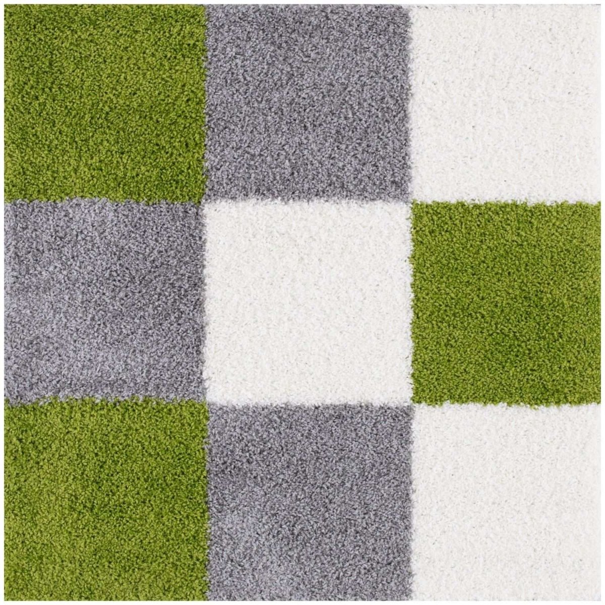 Myshaggy Geometric Green Rug - The Rugs - Art Fever
