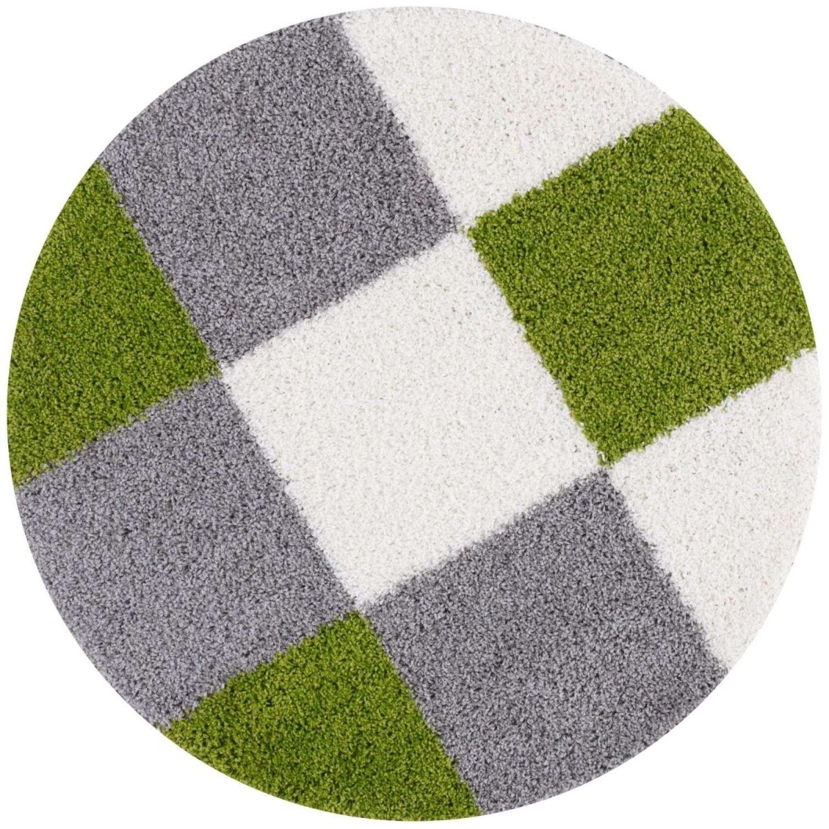 Myshaggy Geometric Green Rug - The Rugs - Art Fever