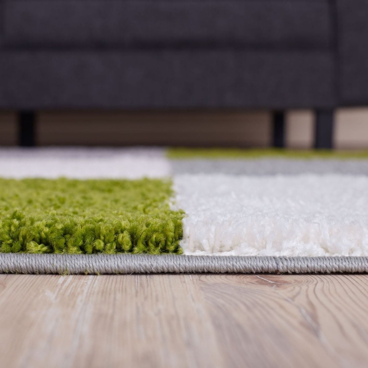 Myshaggy Geometric Green Rug - The Rugs - Art Fever