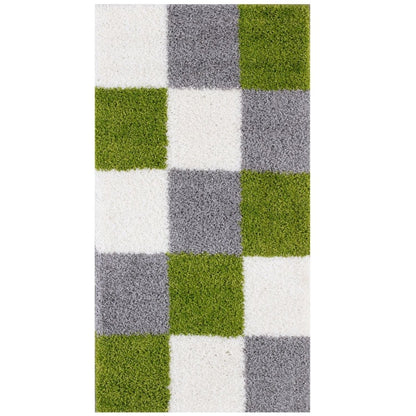 Myshaggy Geometric Green Rug - The Rugs - Art Fever