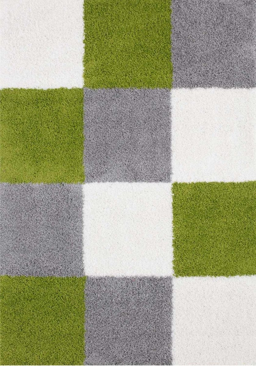 Myshaggy Geometric Green Rug - The Rugs - Art Fever